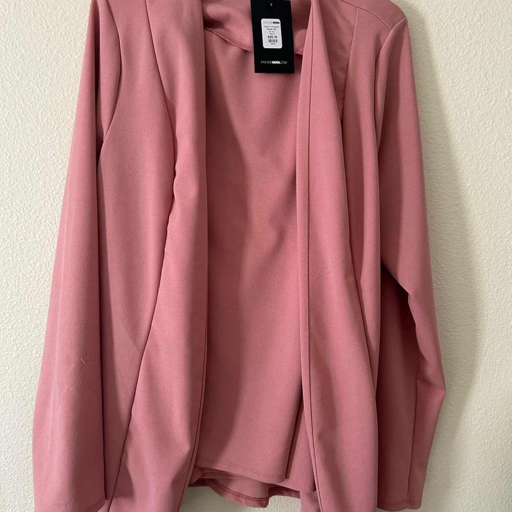Pink pant suit Fashion Nova